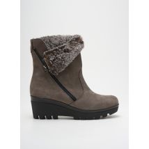 FOLIE'S - Bottines/Boots gris en cuir - Femme - Taille 38 - Modz