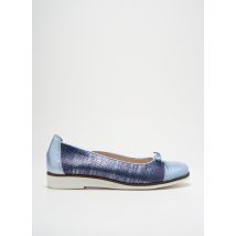 SWEDI - Ballerines bleu en cuir - Femme - Taille 40 - Modz