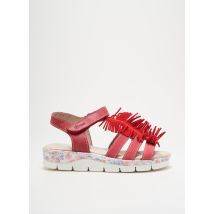 NICE - Sandales/Nu pieds rouge en cuir - Femme - Taille 36 - Modz