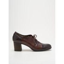 PROGETTO - Derbies marron en cuir - Femme - Taille 37 - Modz