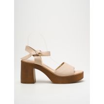 GIRLHOOD - Sandales/Nu pieds beige en cuir - Femme - Taille 41 - Modz