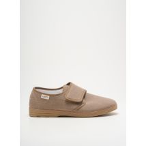 LA MAISON DE L'ESPADRILLE - Chaussons/Pantoufles beige en textile - Homme - Taille 40 - Modz