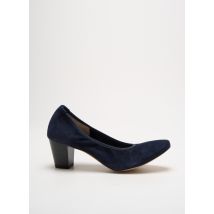 PERLATO - Escarpins bleu en cuir - Femme - Taille 36 - Modz