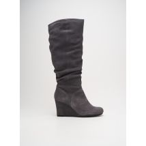CLARKS - Bottes gris en cuir - Femme - Taille 40 - Modz