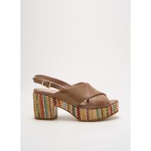 DONNA PIU - Sandales/Nu pieds marron en cuir - Femme - Taille 36 - Modz