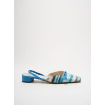 PARALLELE - Sandales/Nu pieds bleu en cuir - Femme - Taille 36 - Modz