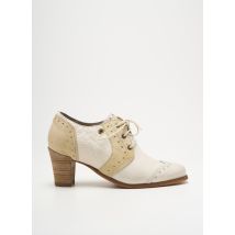 DKODE - Derbies beige en cuir - Femme - Taille 35 - Modz