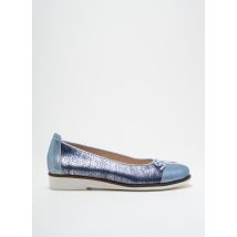 SWEDI - Ballerines bleu en cuir - Femme - Taille 36 - Modz