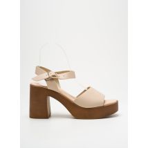 GIRLHOOD - Sandales/Nu pieds beige en cuir - Femme - Taille 39 - Modz