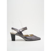 J.METAYER - Sandales/Nu pieds argent en cuir - Femme - Taille 38 - Modz