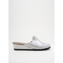 HELLER - Mules/Sabots argent en cuir - Femme - Taille 39 - Modz
