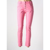 KAROSTAR - Pantalon 7/8 rose en coton - Femme - Taille 40 - Modz