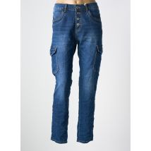 KAROSTAR - Jeans coupe slim bleu en coton - Femme - Taille 38 - Modz
