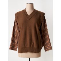 CPC - Pull marron en polyester - Femme - Taille 38 - Modz