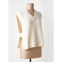 MAUD & SACHA - Pull beige en merinos - Femme - Taille 38 - Modz