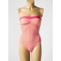 BIKINI BAR - Maillot de bain 1 pièce orange en polyamide - Femme - Taille 38 - Modz