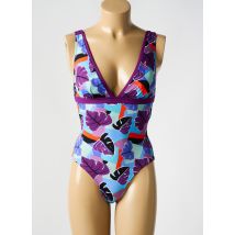 BIKINI BAR - Maillot de bain 1 pièce violet en polyamide - Femme - Taille 42 - Modz
