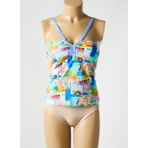 BIKINI BAR - Tankini bleu en polyester - Femme - Taille 38 - Modz