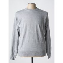 MASSIMO BONI - Pull gris en merinos - Homme - Taille 6XL - Modz