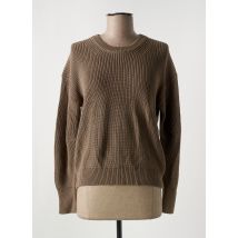 JJXX - Pull marron en coton - Femme - Taille 36 - Modz