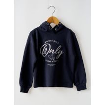 ONLY - Sweat-shirt à capuche bleu en coton - Fille - Taille TU - Modz