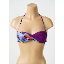BIKINI BAR - Haut de maillot de bain violet en polyamide - Femme - Taille 38 - Modz