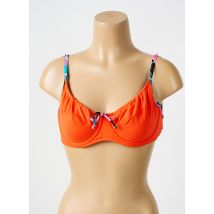 BIKINI BAR - Haut de maillot de bain orange en polyamide - Femme - Taille 44 - Modz