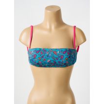 BIKINI BAR - Haut de maillot de bain bleu en polyamide - Femme - Taille 38 - Modz