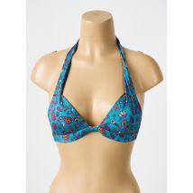 BIKINI BAR - Haut de maillot de bain bleu en polyamide - Femme - Taille 42 - Modz