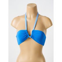 BIKINI BAR - Haut de maillot de bain bleu en polyamide - Femme - Taille 42 - Modz