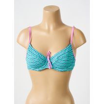 BIKINI BAR - Haut de maillot de bain bleu en viscose - Femme - Taille 38 - Modz