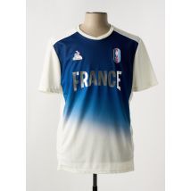 LE COQ SPORTIF - T-shirt bleu en polyester - Homme - Taille L - Modz