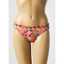 BIKINI BAR - Bas de maillot de bain orange en polyamide - Femme - Taille 38 - Modz