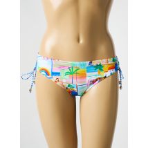 BIKINI BAR - Bas de maillot de bain bleu en polyamide - Femme - Taille 40 - Modz