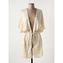IODUS - Veste kimono beige en viscose - Femme - Taille 38 - Modz