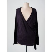 LE PETIT BAIGNEUR - Gilet cache-cœur violet en acrylique - Femme - Taille 36 - Modz