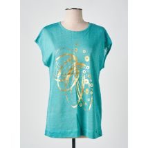 ALAN RED - T-shirt bleu en lin - Femme - Taille 40 - Modz