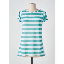 ALAN RED - T-shirt bleu en lin - Femme - Taille 44 - Modz