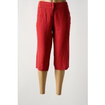 LE PHARE DE LA BALEINE - Pantacourt rouge en lin - Femme - Taille 46 - Modz