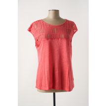 LE PHARE DE LA BALEINE - T-shirt rouge en lin - Femme - Taille 42 - Modz