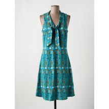 BAKERY LADIES - Robe mi-longue bleu en tencel - Femme - Taille 38 - Modz