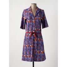 BAKERY LADIES - Robe mi-longue bleu en tencel - Femme - Taille 38 - Modz