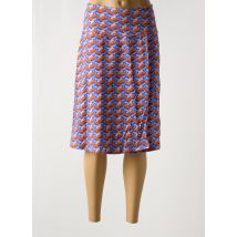 BAKERY LADIES - Jupe mi-longue bleu en lycra - Femme - Taille 38 - Modz