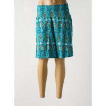 BAKERY LADIES - Jupe mi-longue bleu en lycra - Femme - Taille 38 - Modz