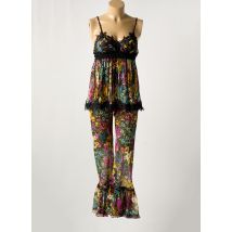 MARJOLAINE - Pyjama noir en soie - Femme - Taille 38 - Modz