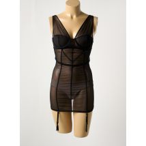 MAISON CLOSE - Guêpière/Porte-jarretelle noir en polyamide - Femme - Taille 40 - Modz