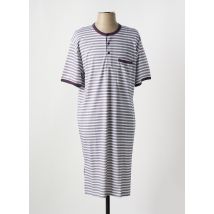 CALIDA - Chemise de nuit gris en coton - Femme - Taille 48 - Modz