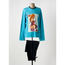 SOY - Pyjama bleu en coton - Homme - Taille 40 - Modz