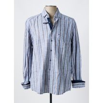 JUPITER - Chemise manches longues bleu en lin - Homme - Taille L - Modz