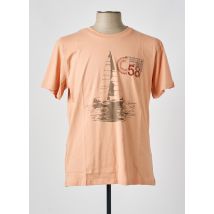 JUPITER - T-shirt orange en coton - Homme - Taille L - Modz
